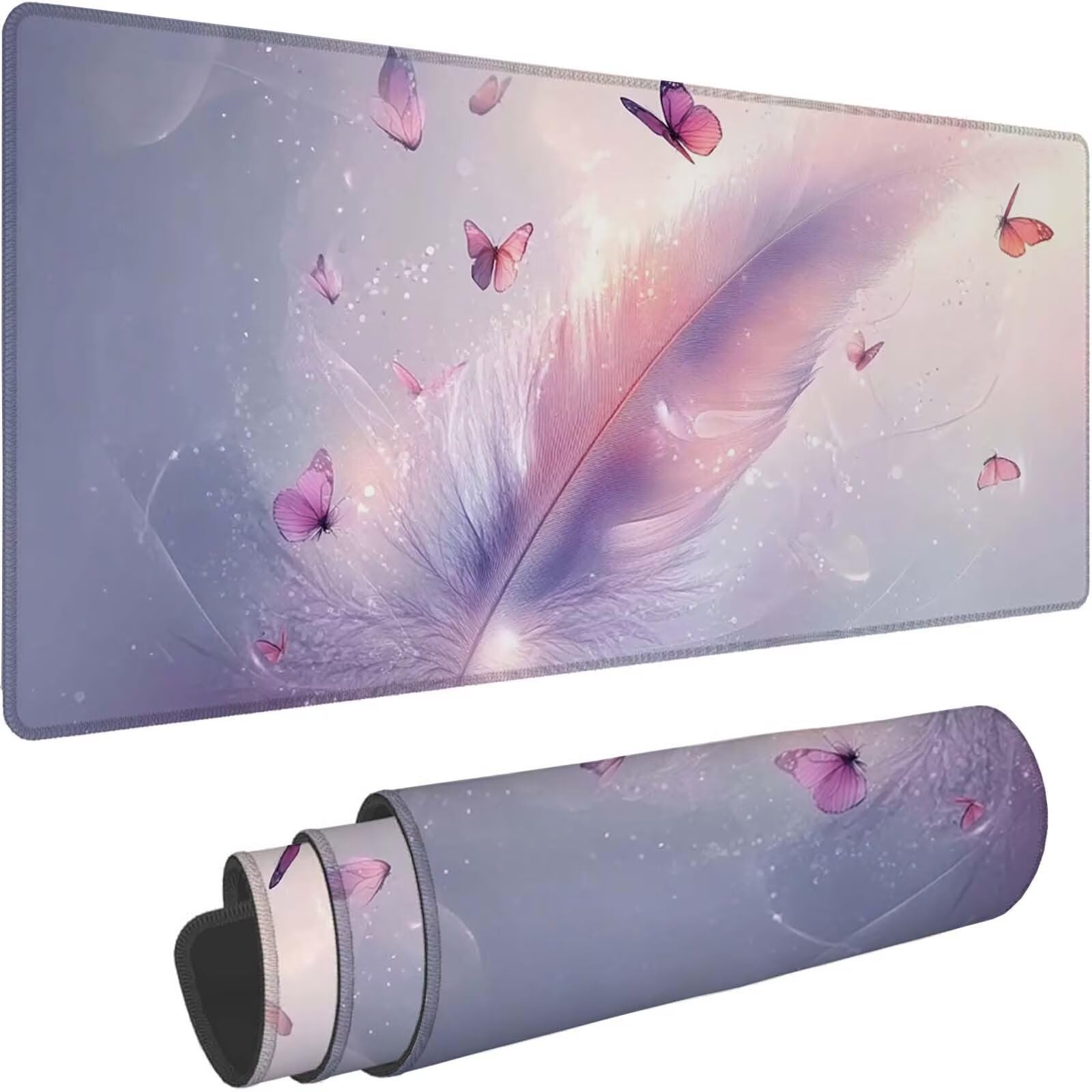 Tappetino Mouse 900x450mm | Superficie Ultra-Liscia, Farfalla 0-z344