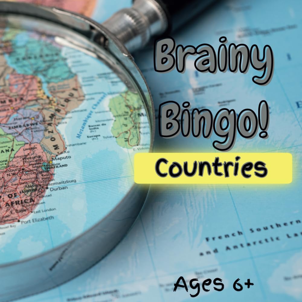 Brainy Bingo! Countries: Play, Learn and Explore !