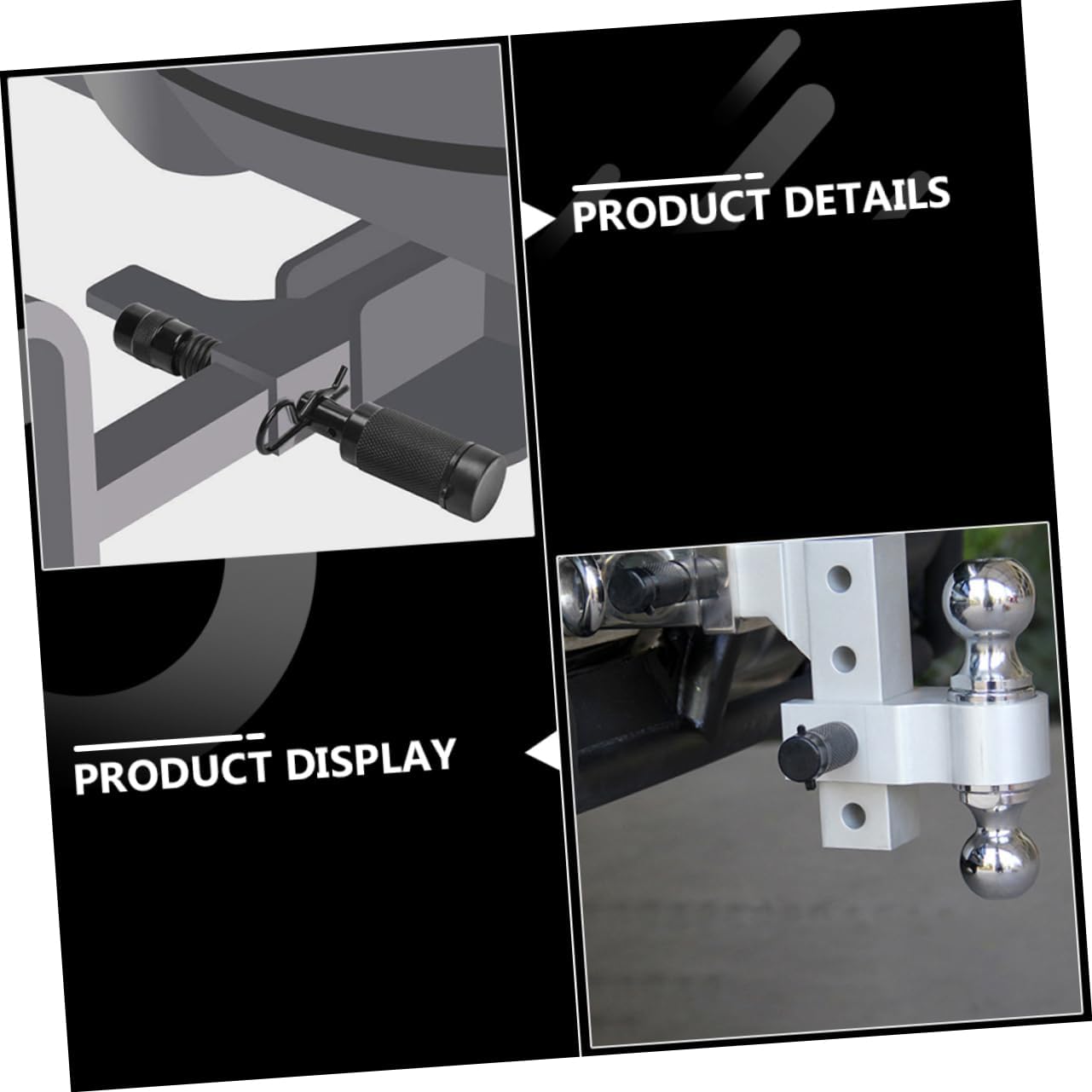 2sets Trailer Hitch Lock Set Hitch Lock Pin for Rv and Gooseneck Trailers Easy to Use and Secure Excellent Craftsmanship for -Term