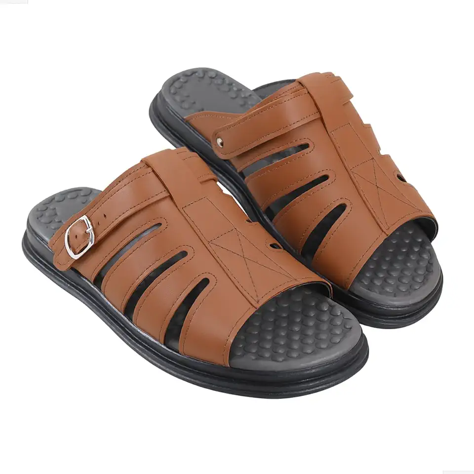 Sandalia Masculina Ortopédica Anti Stress Chinelo Super Leve