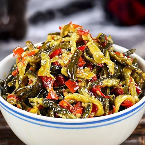 Chinese Specialties,Homemade Pickles,Spicy Crispy Dried Radish,Pickled Vegetable,Chili Sauce,seasoning side dishes,Ready to eat Spicy Snack,Mixed Noodles Sauce (cucumber-peel,1 can) - Thumbnail 3