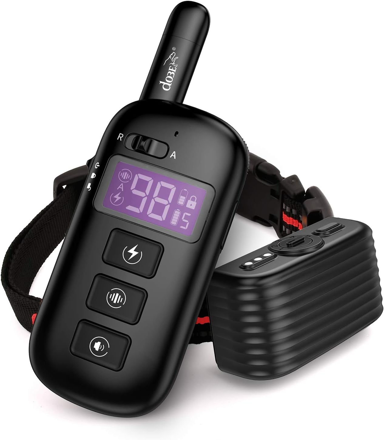 DOBE Dog Training Collar 2 in 1 Anti Bark Collar - Rechargeable Remote Collar w/3 Training Modes, Beep, Vibration, 100% Waterproof, Up…