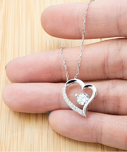 Miniatura 3 de Solitaire Crystal Necklace Regalo para Abuela Un Día De La Madre, Cumpleaños, Regalo De San Valentín para Abuela De Nieta Y Nieto