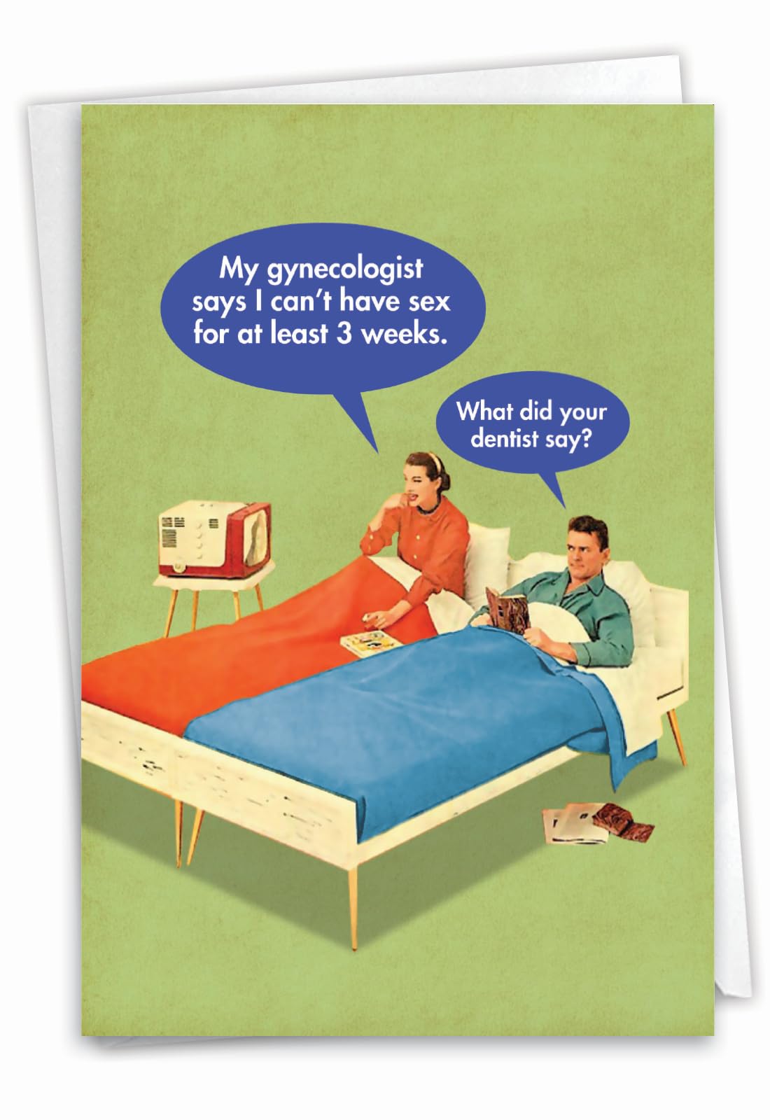 NobleWorks - Funny Happy Birthday Greeting Card - Humor for Adults, Bday Congrats Card with Envelope - Dentist Say 5585 โ image 1