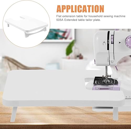 Miniatura 3 de OKJHFD Mesa de extensión para máquina de coser, mini tablero portátil de plástico plegable para máquina de coser, accesorios para máquina de coser