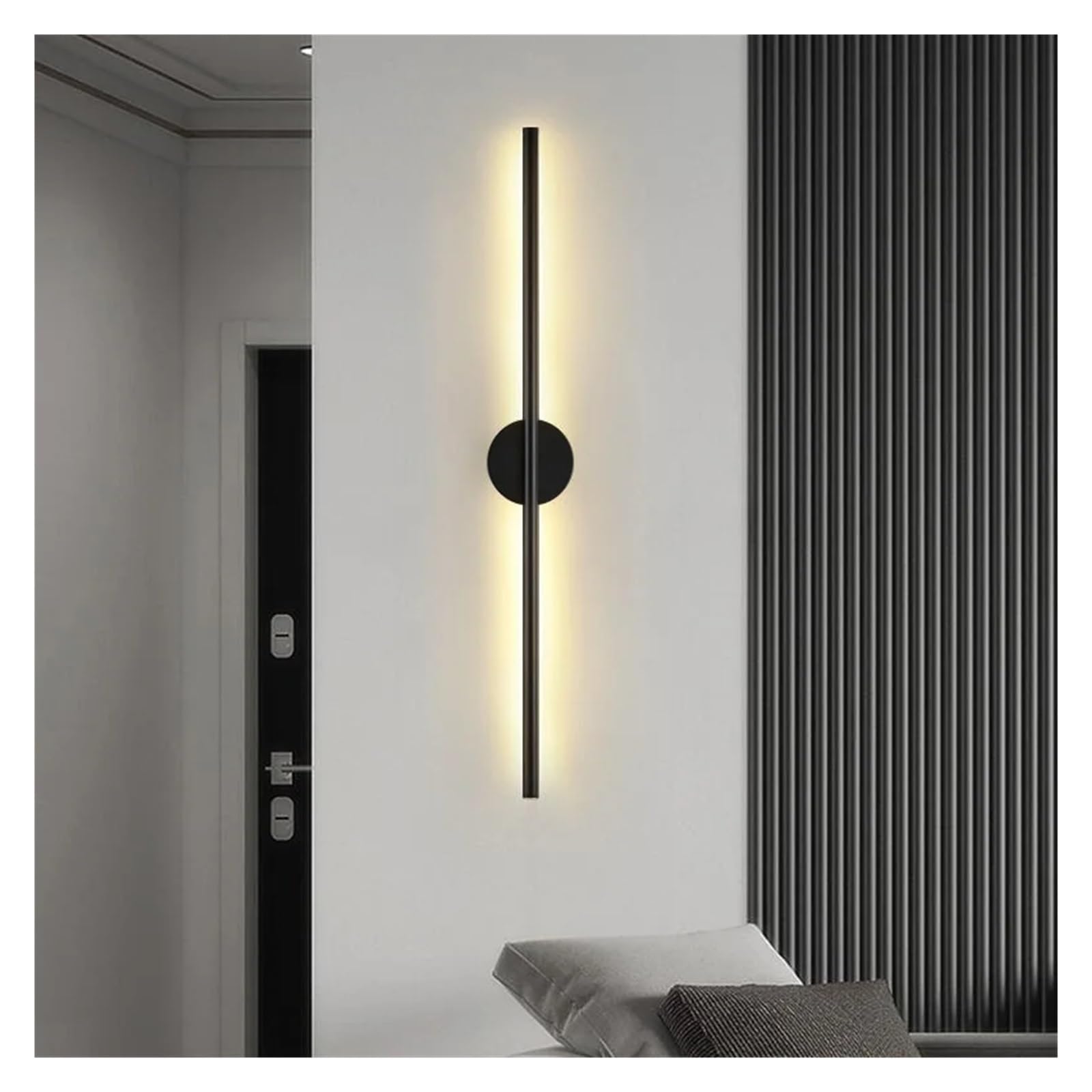 Lámpara de pared LED moderna dorada de 60 cm para dormitorio