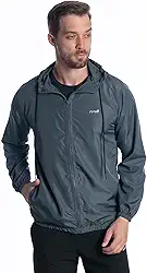 Jaqueta Corta Vento Impermeável Masculina Com Capuz