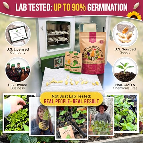 Organo Republic 40 Vegetable Seeds Variety Pack - 26000 Non GMO Heirloom Seeds for Planting Vegetables & Fruits in Bulk Individual Seed Packets, Home Garden Seeds for Hydroponic, Indoor & Outdoors - Image 2