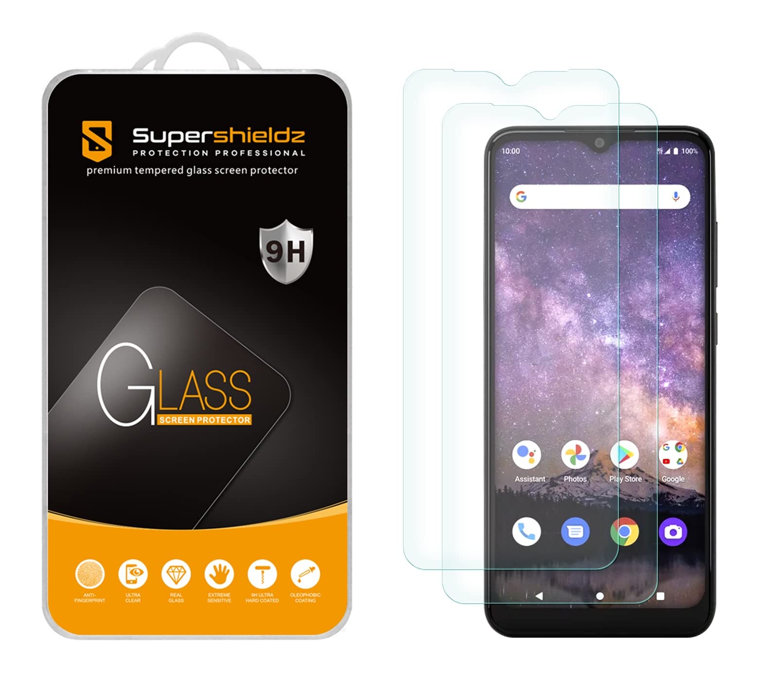 Supershieldz(2 Pack) Designed for Wiko Voix Tempered Glass Screen Protector, Anti Scratch, Bubble Free