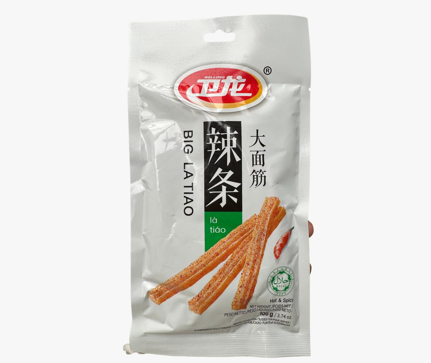 Latiao Big - Scharfer Weizen Snack - Authentisch Chinesisch - OG ASIA - 106g