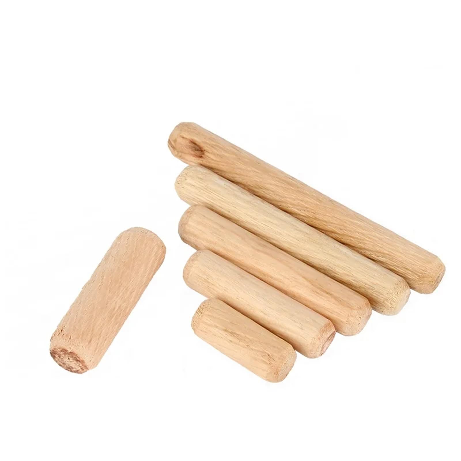 Clavijas de madera, Pasadores de madera M6 M8 M10 M12 x 20-80 mm Paquete 20-100 piezas(M8x30mm 50pcs)