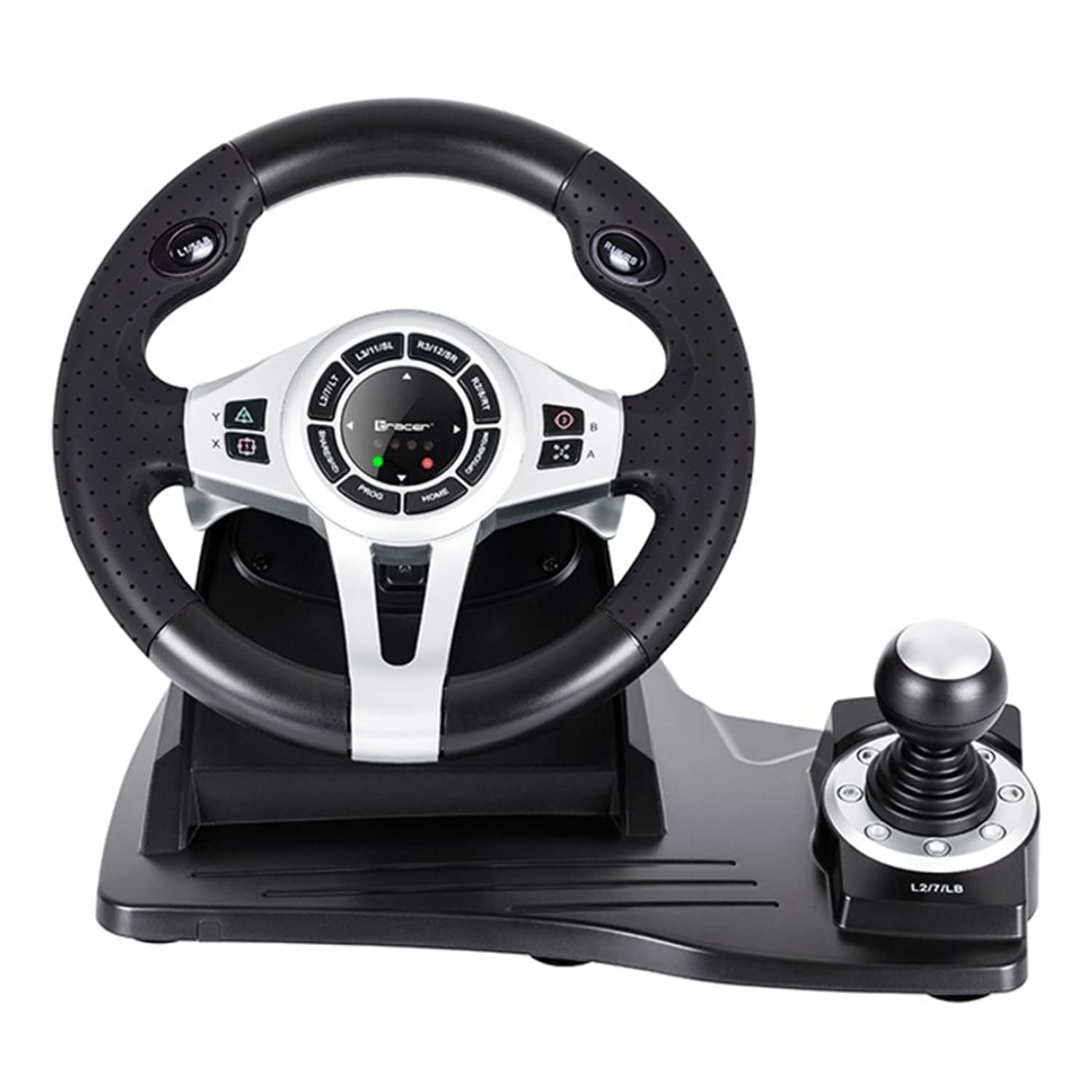 Tracer Roadster 4 in 1 Steering Wheel for PC/PS3/PS4/Xone 2 Pedal Set Gear Lever 270 Degree Rotation Angle