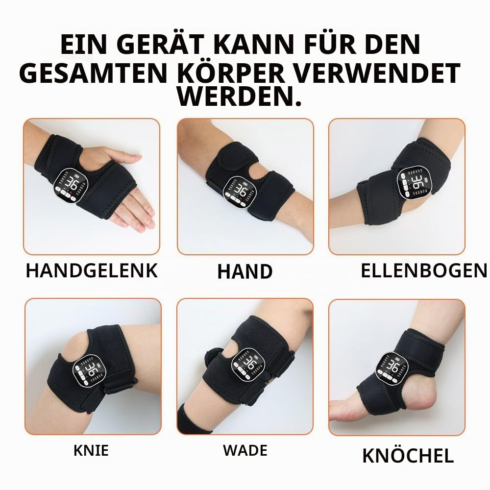 EMS Fußmassagegerät für Neuropathie mit Wärme, Nackenmassage Muskelstimulationsgeräte Nacken Rücken Schulter Massagegerät für Ganzer Körper, Hand Füße Massagegerät für Schmerz und Durchblutung