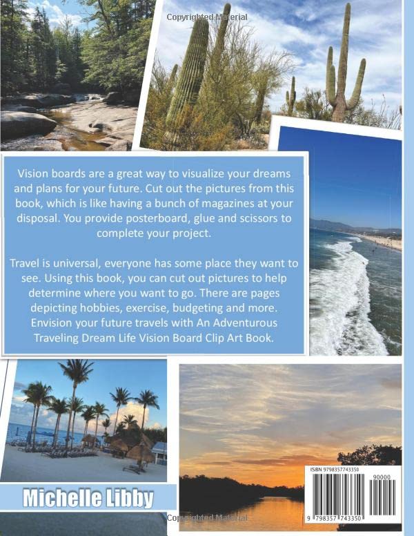 Miniatura 2 de An Adventurous Traveling Dream Life Vision Board Clip Art Book Envision Your Traveling Plans