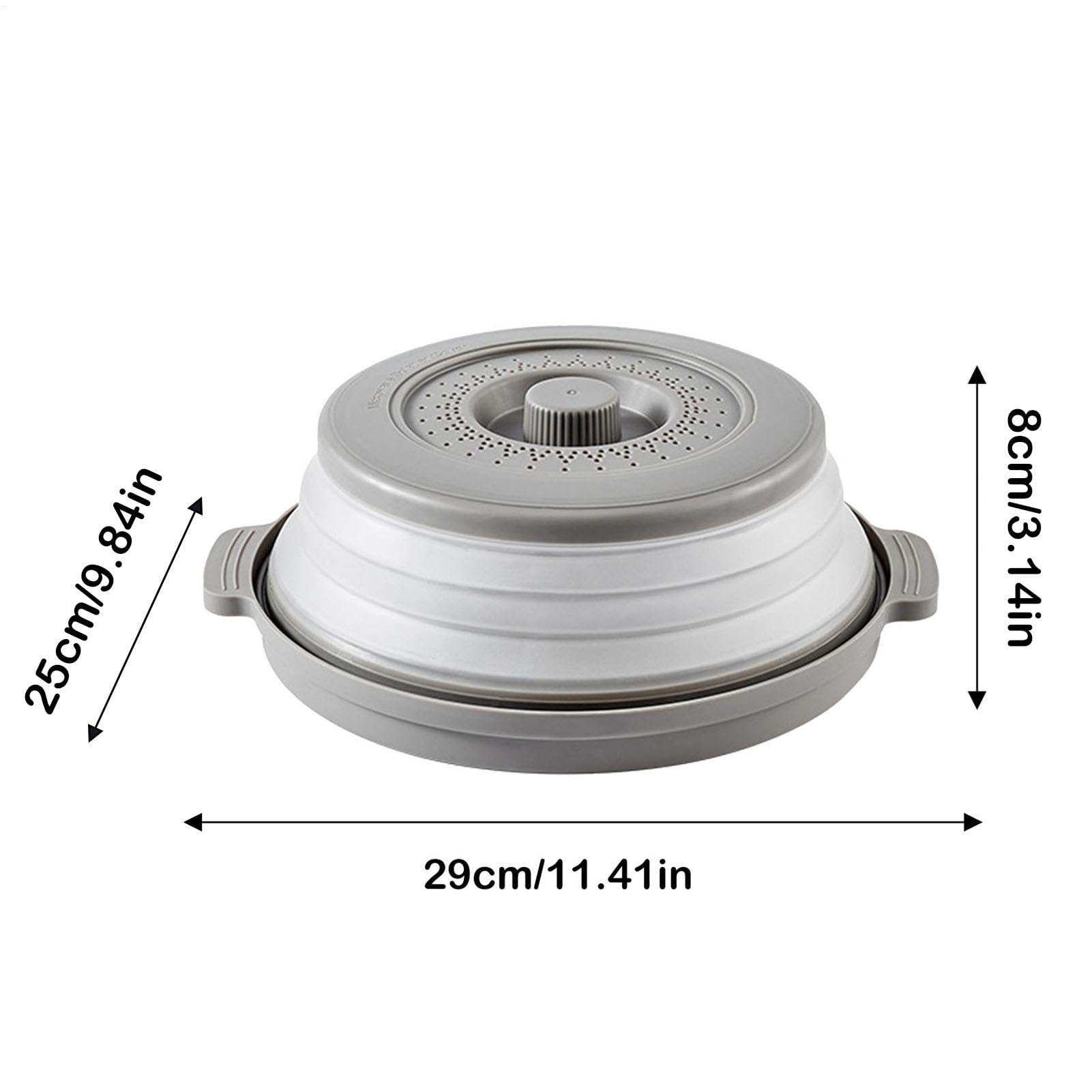 Couvercle Micro-ondes, Plaque Micro-ondes Pliable, Couvercle De Filtre Micro Ondes Pliable Bouclier Anti Eclaboussures Avec Events Sans Bap 99135724