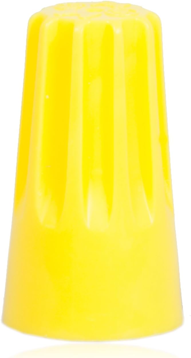 Maxxima Yellow Electrical Wire Connector Screw Terminal (500 Pack)