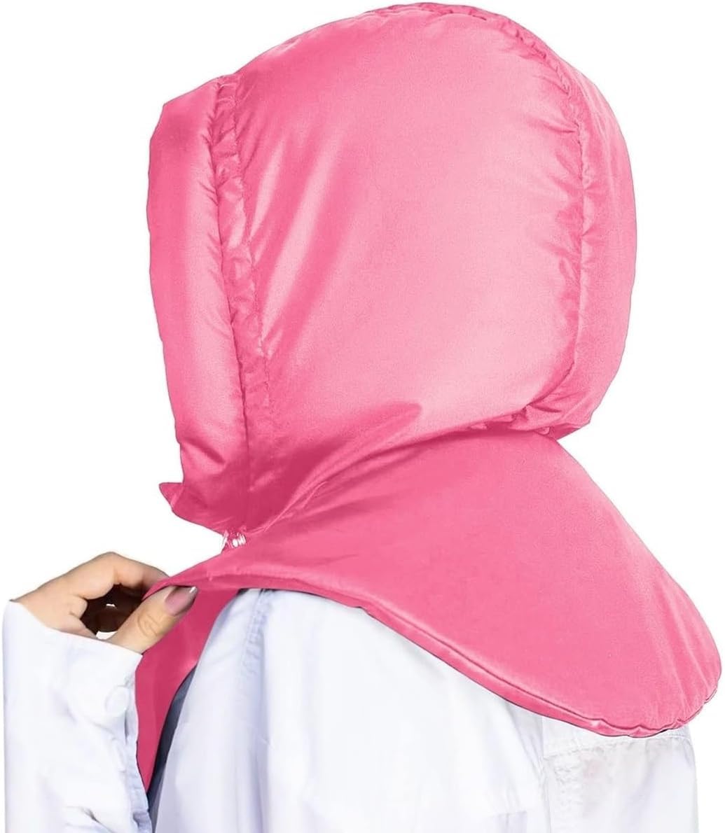 Chaleco acolchado de invierno sin mangas con cremallera y textura suave unisex rosa 7