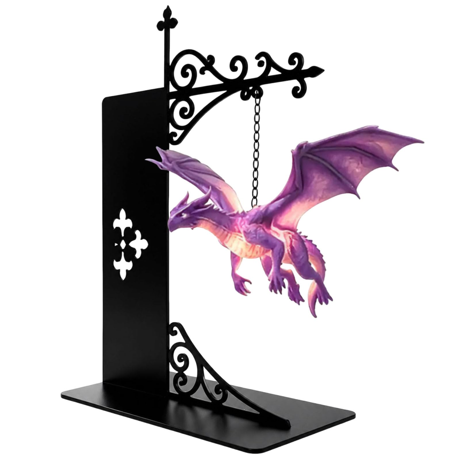 Magical Floating Dragon Bookshelf Lamp, Warm LED Dragon Night Light