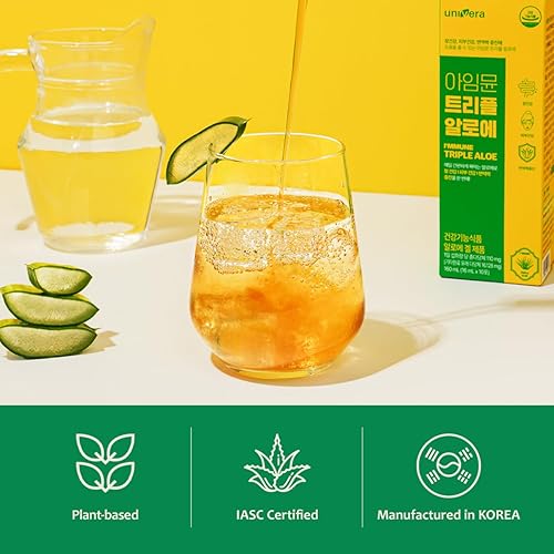 Miniatura 6 de Univera I'mmune Triple Aloe, defensa inmunológica avanzada con aloe vera, salud de la piel y digestiva, extracto líquido de aloe vera, absorción