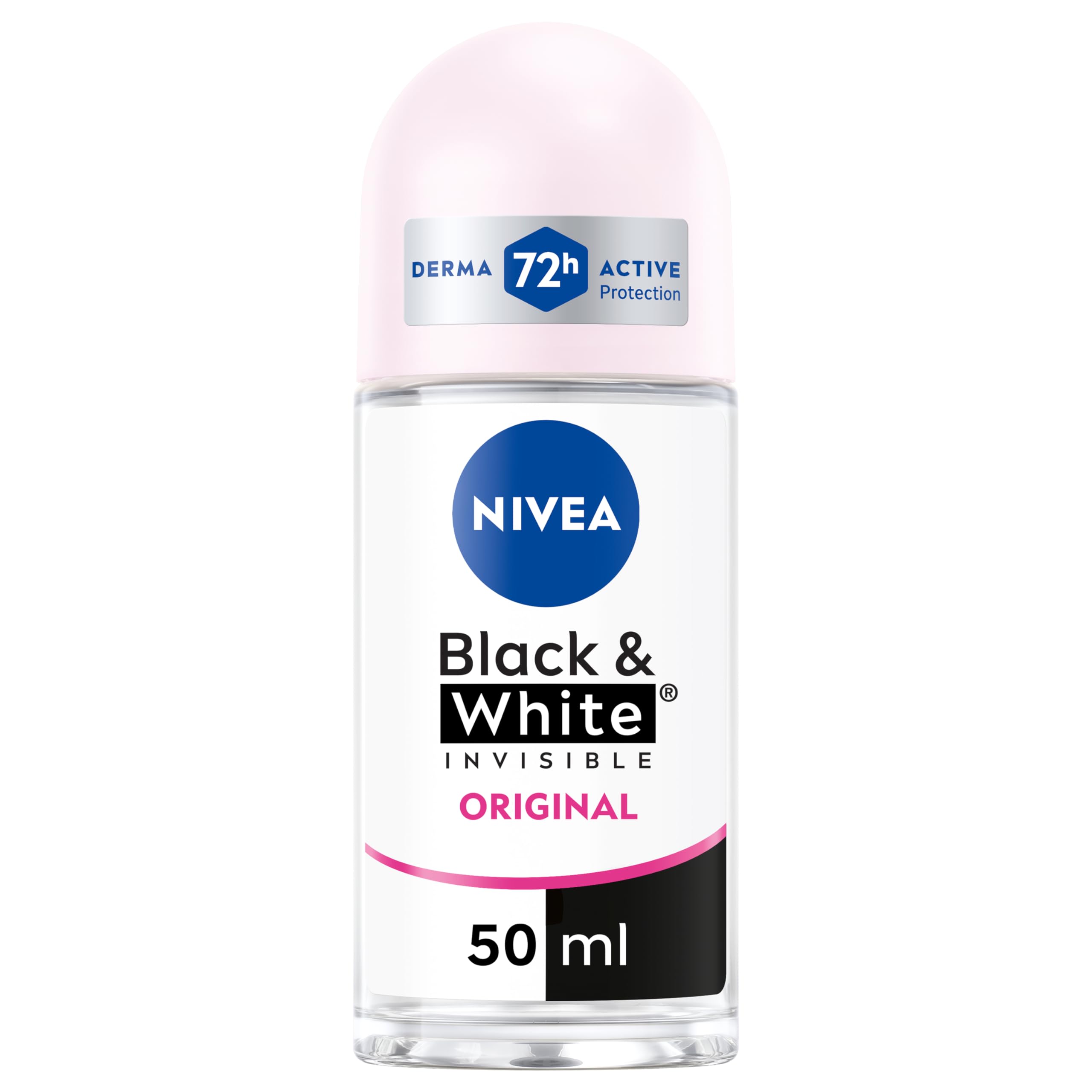 NIVEA Black & White Invisible 15本 Nivea Black & White Black Invisible Original Deo Roll-On, 6