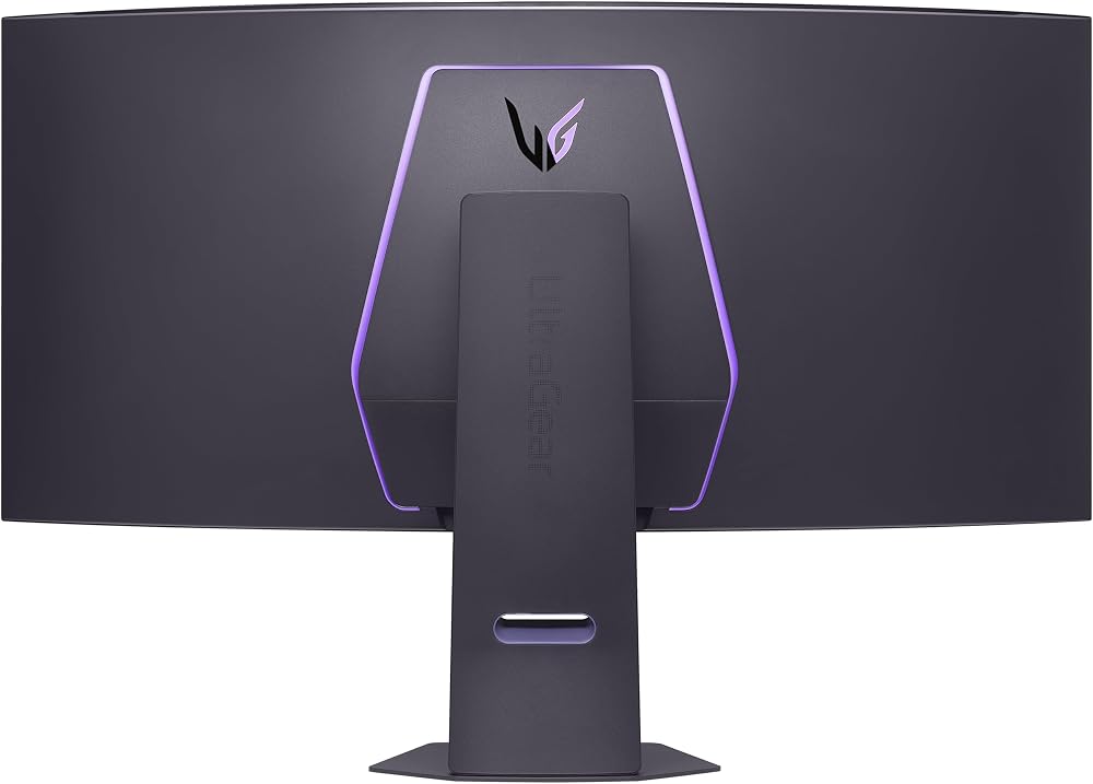 LG 45GX950A-B 45-inch Ultragear 5K2K WUHD (5120 x 2160) OLED Curved Gaming Monitor, Dual-Mode, 165Hz, 0.03ms, NVIDIA G-Sync, AMD FreeSync Premium Pro, HDR True Black 400, USB Type-C 90W, DP2.1