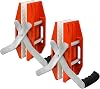 2 Pieces Granite Carrying Clamps with White Rubber-lined, Double Handed Stone Panel Carry Lifter Tools, Heavy Duty lifting clamps for Marble, Glass, Slabs and Plywood