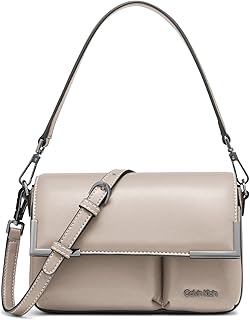 Calvin Klein womens Mica Organizational Flap Crossbody