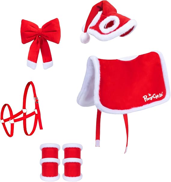 PonyCycle Ride on Horse Christmas Costume Suits for Model U/Moldel E/Model Y Size 4 for Age 4-7