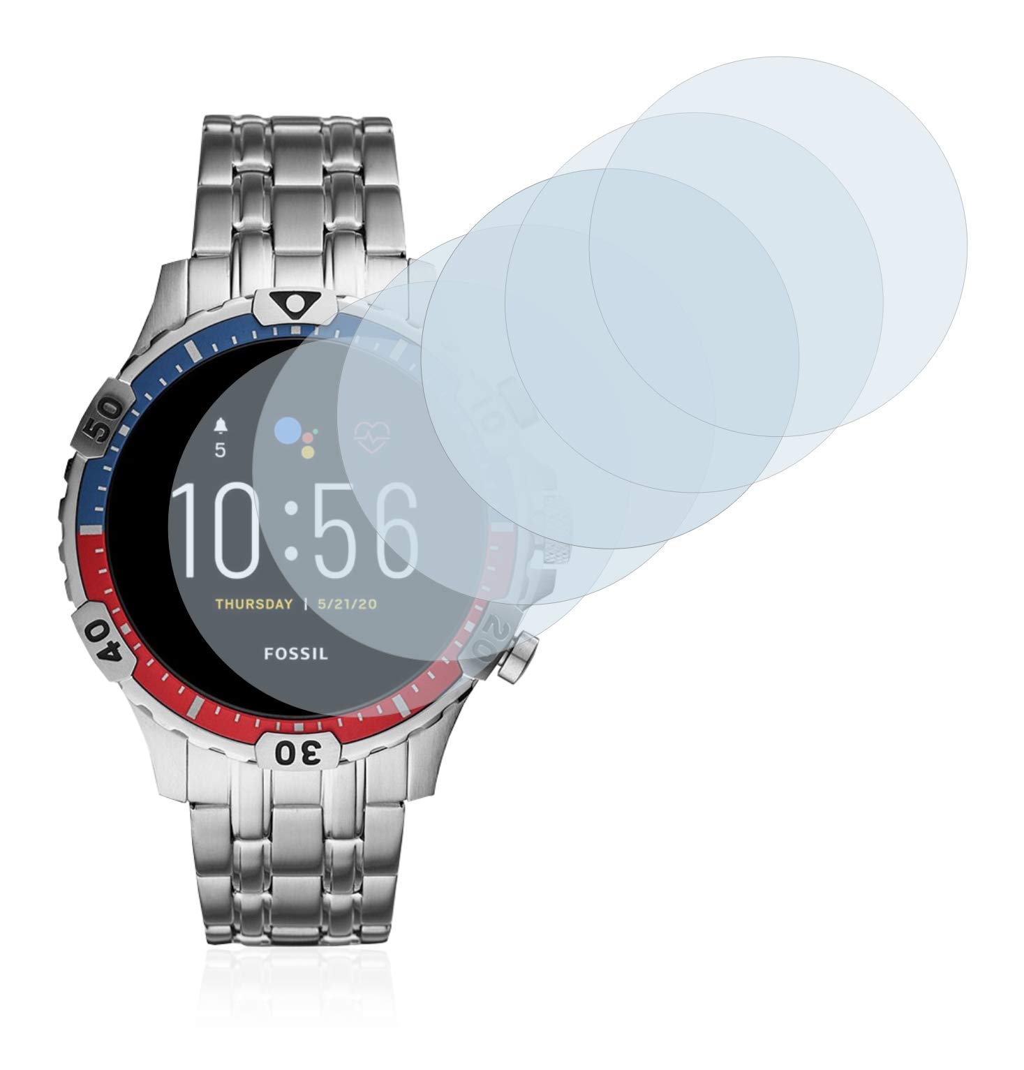 Mica De Cristal Templado Para Fossil Garrett Hr Gen 5 | Meses sin interés