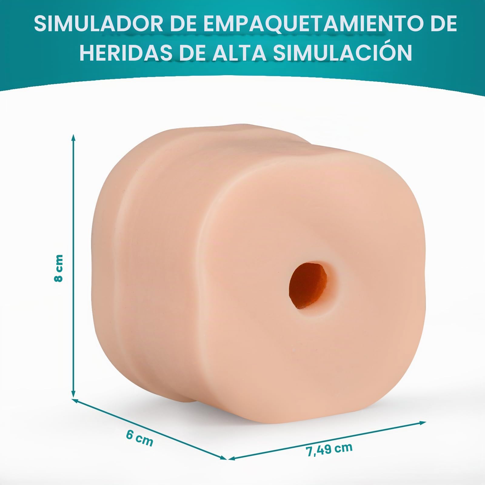 Medarchitect Entrenador de tareas de empaquetamiento de heridas, Entrenador de torniquetes de control de sangrado, Entrenador de empaque básico para educación médica