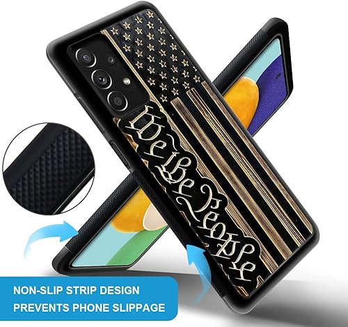 Miniatura 7 de DAIZAG Funda compatible con Samsung Galaxy A23, Dont Tread on Me Bandera Americana de grano de madera para hombre y mujer, protección a prueba de