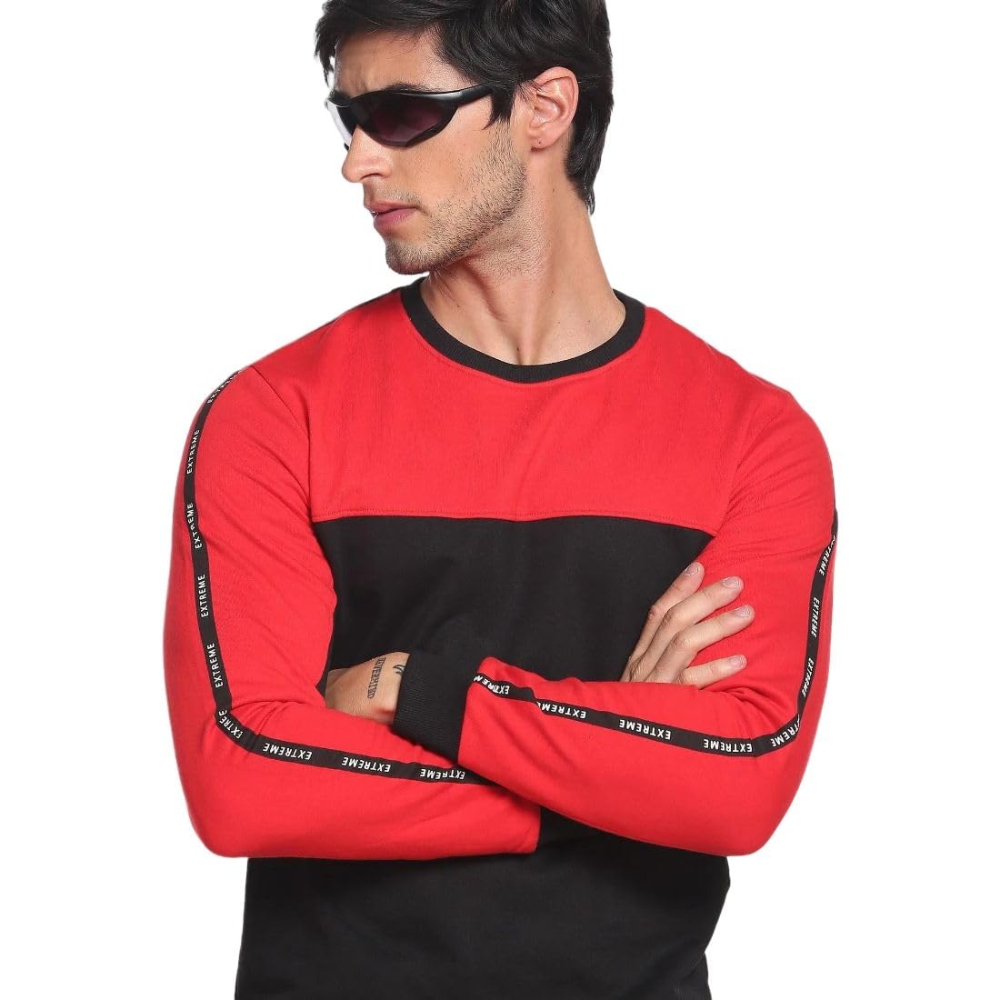 flying machine Men's Regular Fit Sweatshirt| Colour Blocked-picture-53