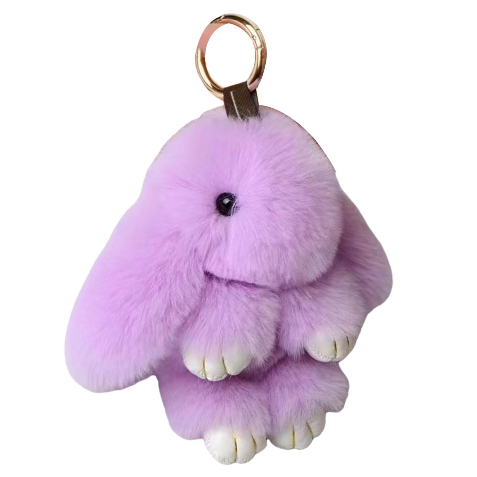 Carino Soft Fuzzy Bunny Keychain with Exquisite Tin Box Bunny Doll Pendente Portachiavi Coniglio Charm Easte