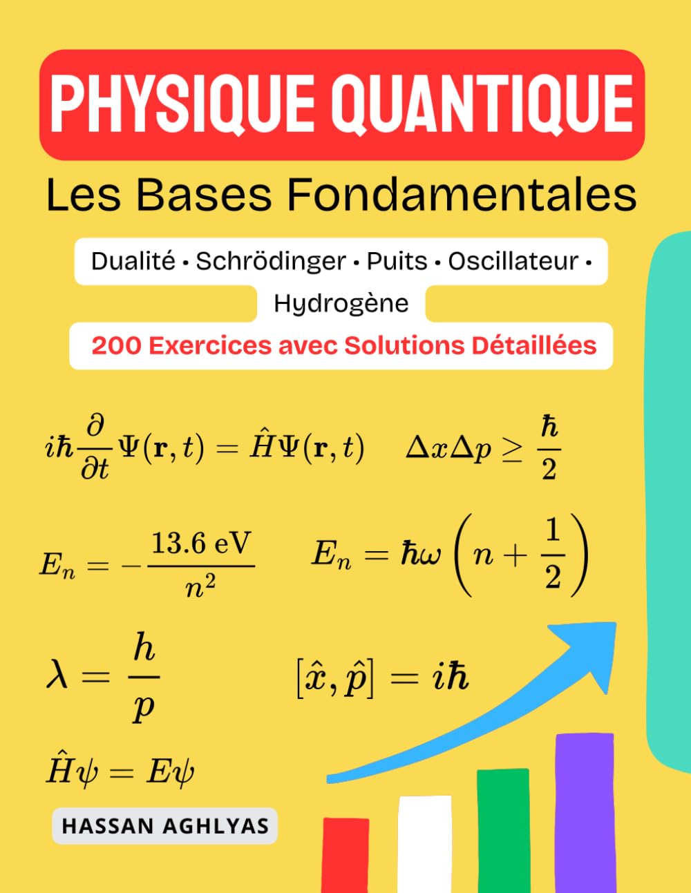 Physique Quantique (Les Bases Fondamentales): Dualité • Schrödinger • Puits • Oscillateur • Hydrogène - 200 Exercices avec Solutions Détaillées