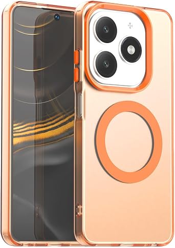 Magnetic Compatible with Tecno Spark Go 2024 Case, Full Camera Protection, Military Grade Drop Protection, Anti-Fingerprint, Translucent Matte Shockproof Phone Case for Tecno Spark Go 2024 G