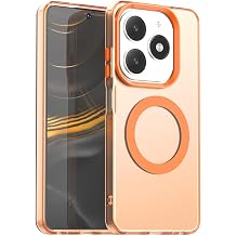 Magnetic Compatible with Tecno Spark Go 2024 Case, Full Camera Protection, Military Grade Drop Protection, Anti-Fingerprint, Translucent Matte Shockproof Phone Case for Tecno Spark Go 2024 G
