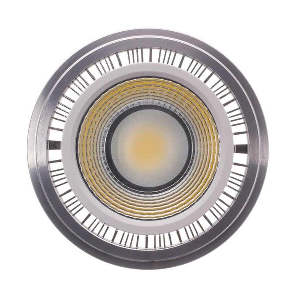 Jiaxu luces de amplio voltaje 4 unids/lote de lámparas LED AR111 12w Cob AC85-265V Ra＞80 AR111 G53/GU10 fuente de alimentación externa de foco Led Bombillas para el hogar ( Color : Natural white , Tal