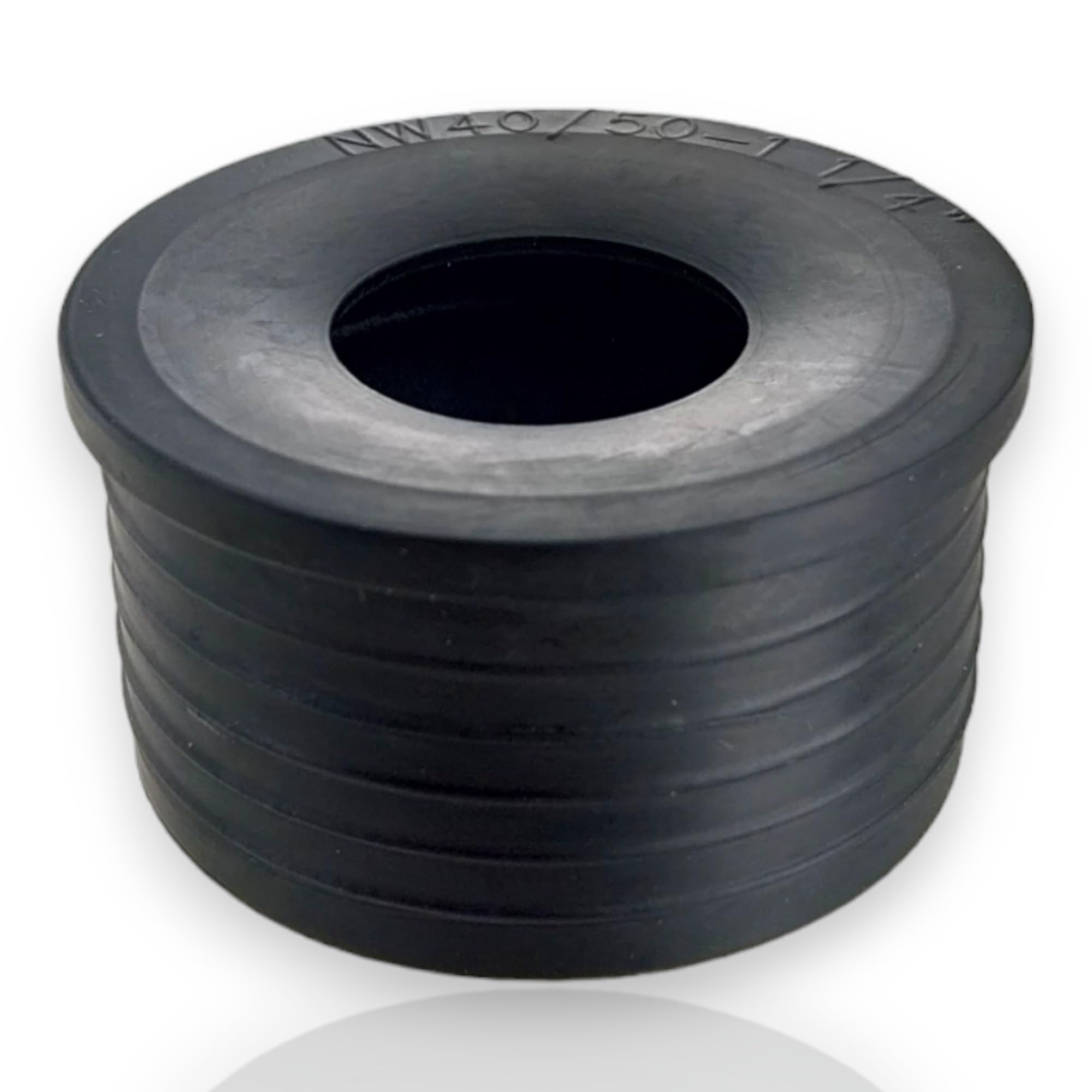 DL-pro Rubberen sifonmanchet 1 1/4 inch DN 40/50 mm, afvoerpijpverbinder, afdichting voor wastafel, sifonaansluiting 32 mm
