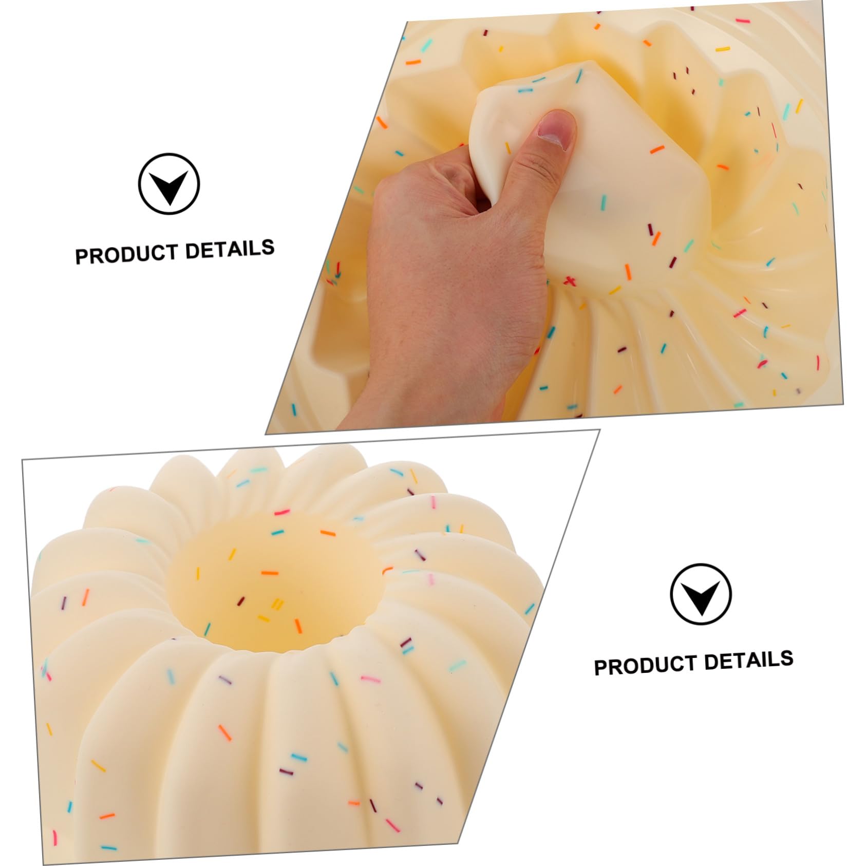 Gatuida Stampo per Torta Rotondo e Facile da Usare Antiaderente in Silicone e Metallo per Dolci e Biscotti, Adatto Sia per Forno Domestico che Professionale