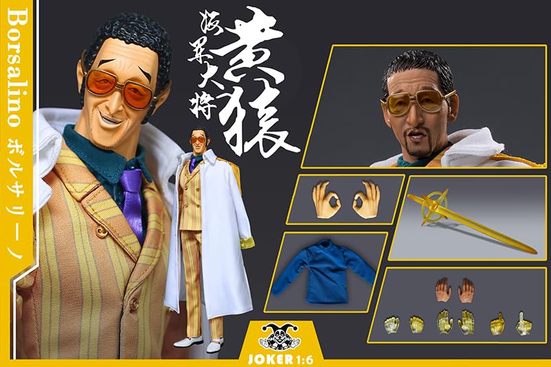 ♭ワンピース　海軍大将　黄猿　通常ver JOKER TOYS ボルサリーノ Amazon.co.jp: JOKER Toys 1/6 海軍大将軍 黄猿 通常.Ver ヘッド