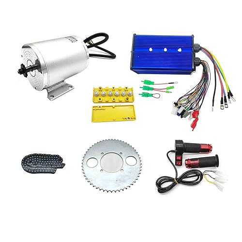 Kit completo de motor eléctrico sin escobillas, motor de alta velocidad de 48 V, 2000 W, 4300 RPM, con controlador Mosfet de 60 A 18, acelerador de