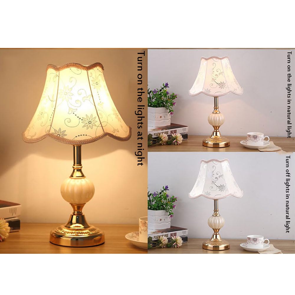 42 cm szklana/metalowa lampa stołowa domek francuski wiejski rustykalny stolik nocny stolik nocny do sypialni salonu biura uczelni regał