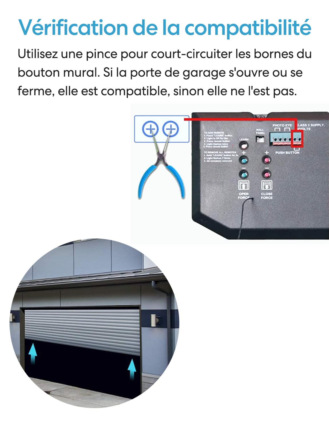 LoraTap Ouvre-Porte de Garage Connecté WiFi, Interrupteur de Porte Intelligent, Compatible avec Alexa, Commutateur Contrôlé à Distance, Kits Smart Module pour Portail Coulissant