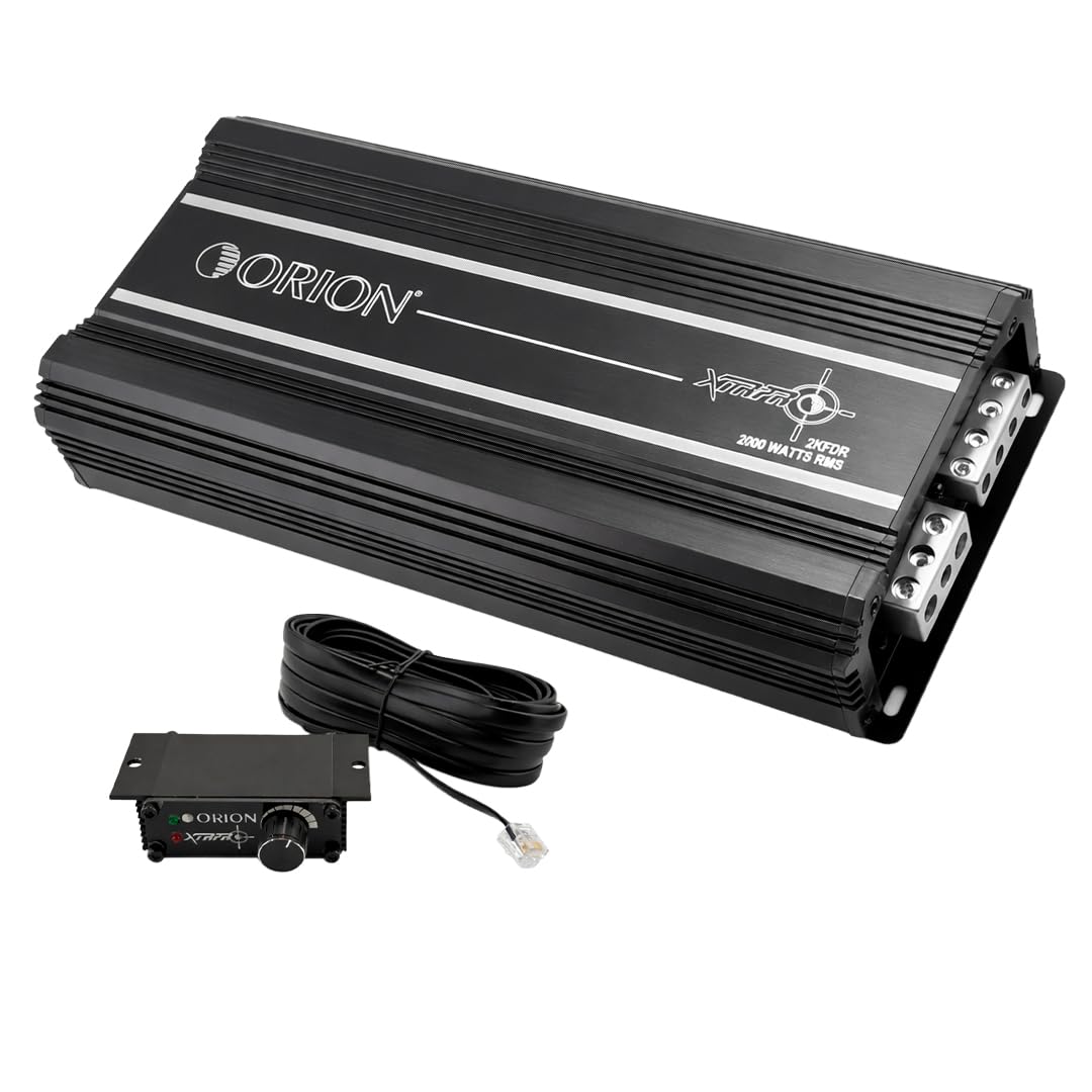 Orion XTRPRO2K 2000W RMS | Full Range Compact Car Audio Monoblock Amplifier - 1,2,4 Ohm Stable Amp - Bass Knob Included | Made in Korea