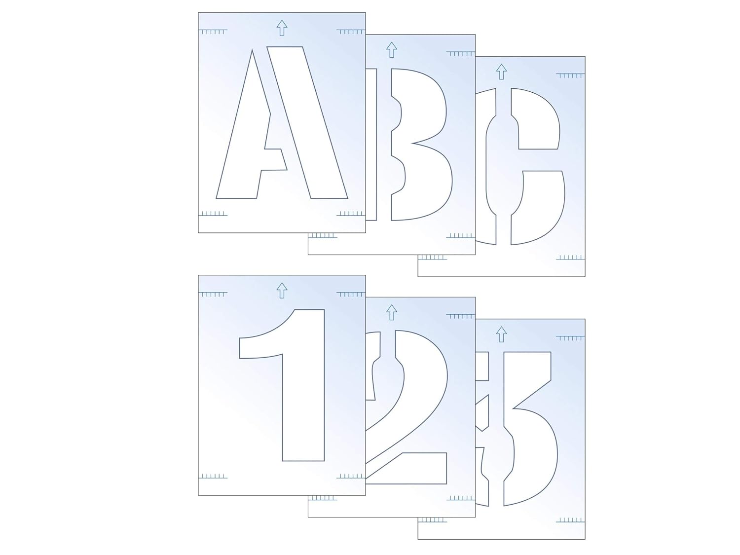 Scan 9406 100mm Letter and Number Stencil Kit BigaMart