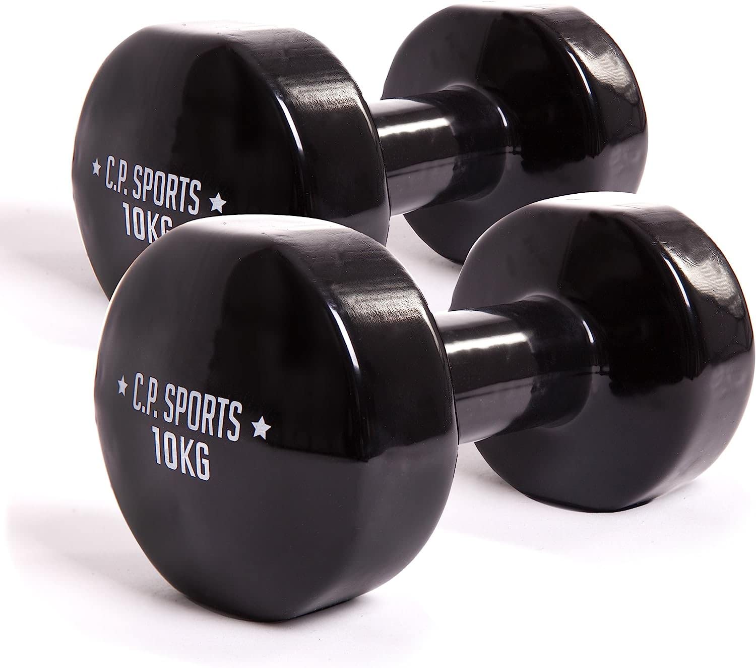 C.P. Sports Gymnastikhanteln | Kurzhanteln 2er Set - Gewichte von 0,5kg bis 12kg | Hanteln/Dumbbells für Damen & Herren | Hantelset für Sport, Fitness, Gymnastik, Kraftraining, Workout, Home Gym