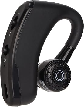 Single Ear Bluetooth Headset, Stylish Sports Earbuds V9 Noise Cancelling 180 Adjustable Headset Ear Hook Earphone Phone Headset for Driving Sports Business Earphone