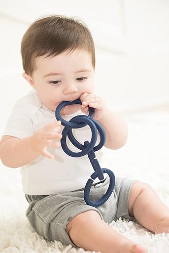 Miniatura 3 de Bella Tunno Happy Links - Enlaces de silicona Montessori y juguetes de silicona suave para bebés, juguetes de desarrollo para jugar, dentición,