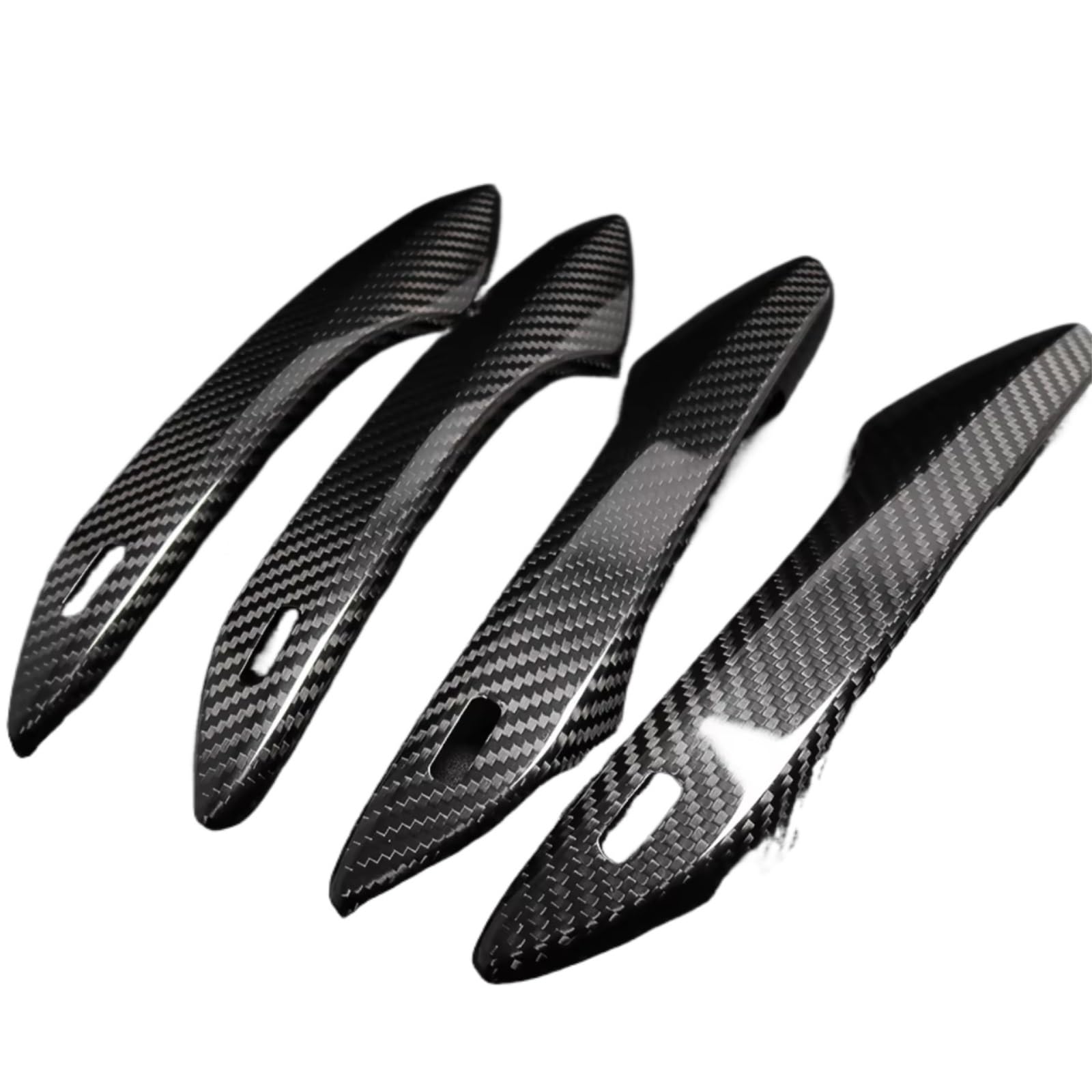 Iuyhgtr Carbon Fiber Car Exterior Door Handle Compatible With Lexus Nx300h Nx200t 2015 2016 2017 2018 2019 2020 Car Door Handles Covers Trims Decoration Exterior Accessories(4Ps)