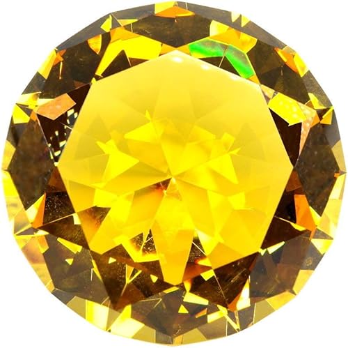 Miniatura 5 de TRIPACT - Pisapapeles de cristal con forma de diamante, color original, 3.937 in, grado 03